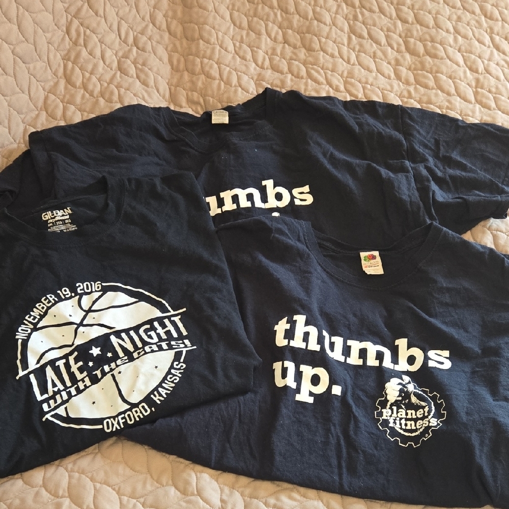 Bundle Three Black T-shirts.